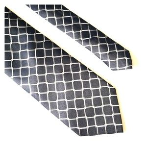 Paul Frederick Men's Black/White/Gray Abstract Tie